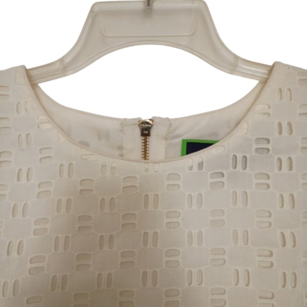 CWonder Ivory Eyelet Short Sleeve Peblem Blouse 4 Christian Siriano Romantic - Picture 4 of 14